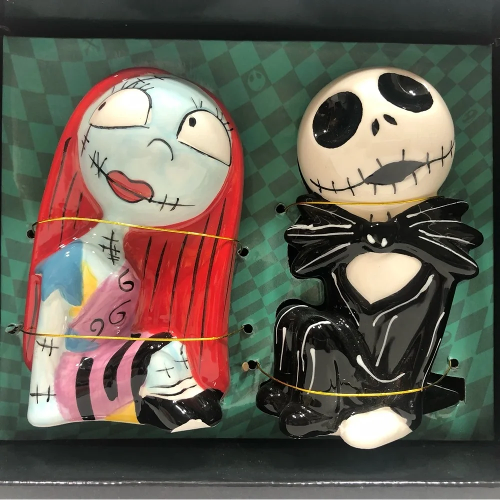 Jack/Sally Salt & Pepper Shakers NWT